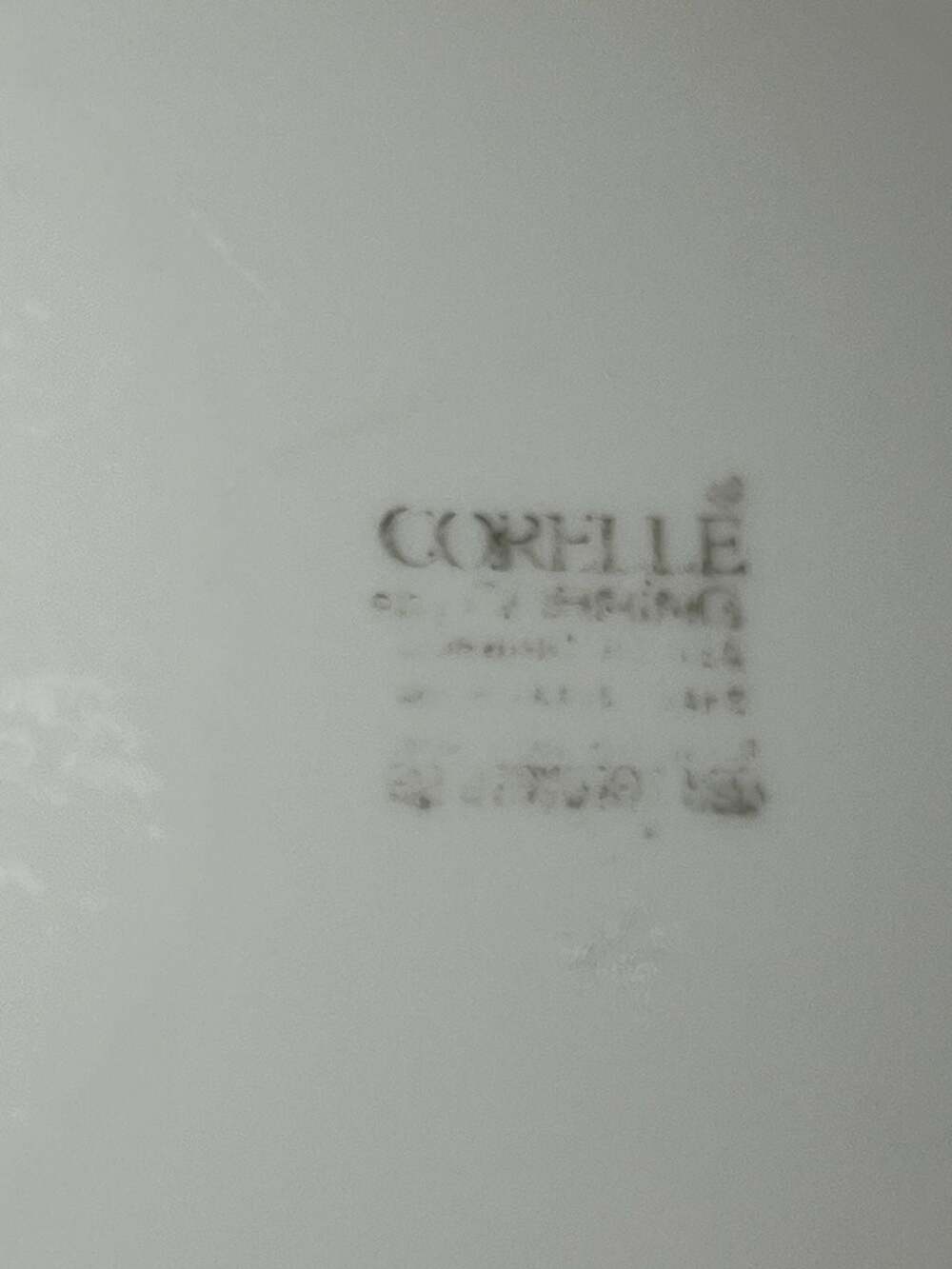 Corelle Green Band White Oval Serving Platter 12" - Picture 4 of 7